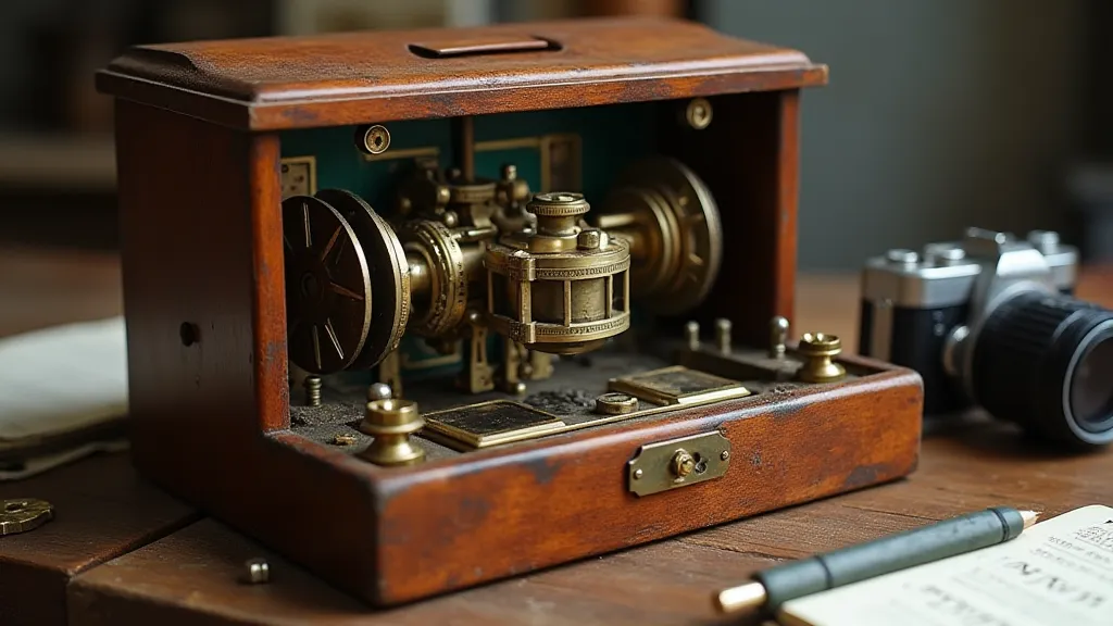 Music box assessment with camera and notebook