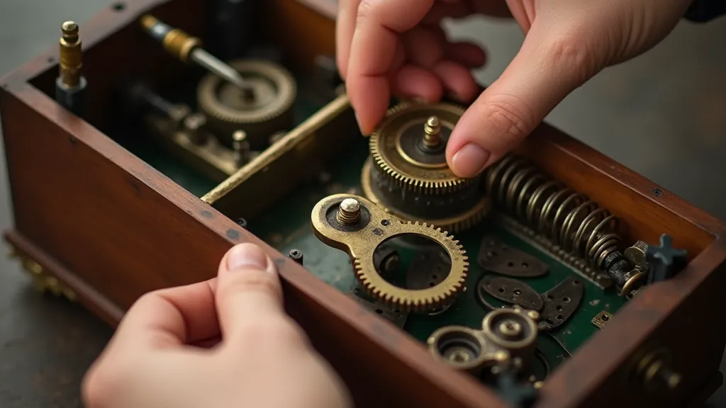 Disassembling a music box