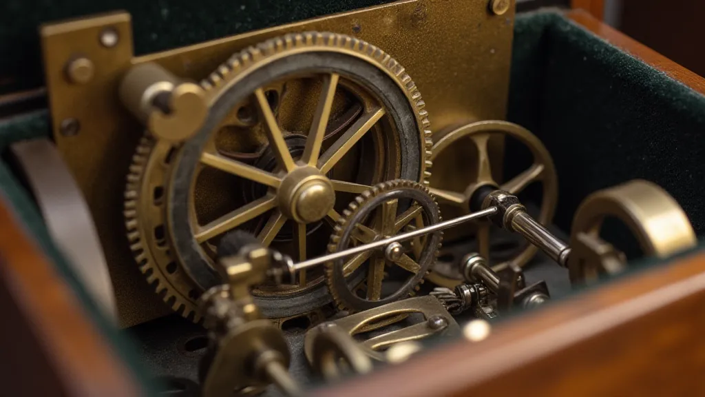 Music box gear train mechanism
