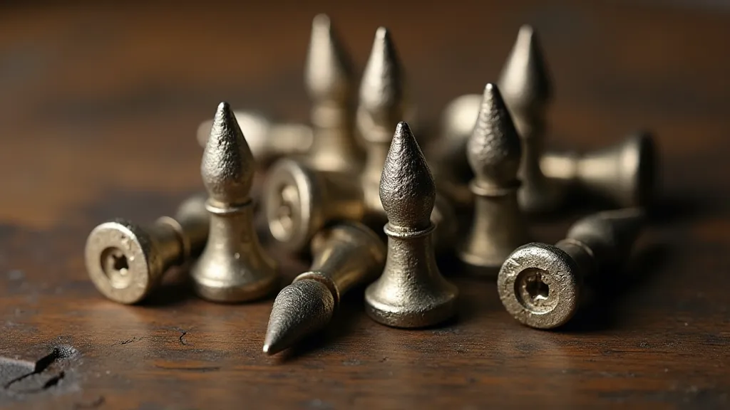 Close-up of music box pins