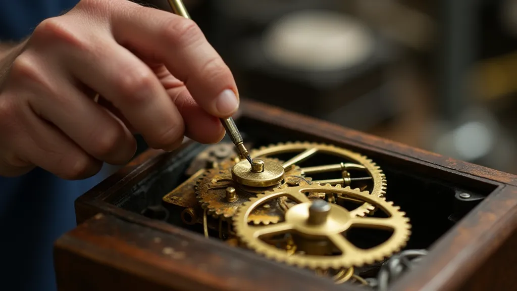 Applying oil to a gear